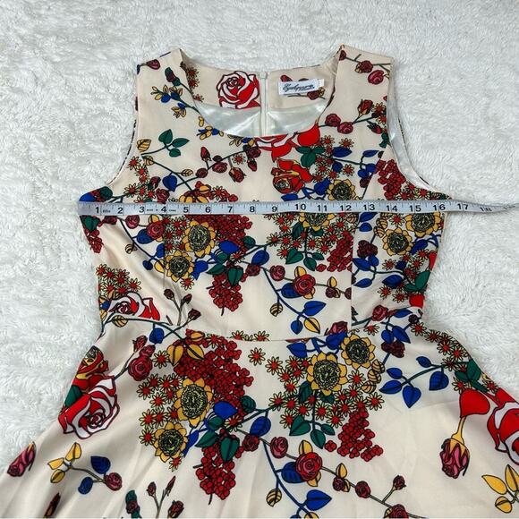 Eyekepper fit and flare floral print mini dress, size 0 - Picture 5 of 8